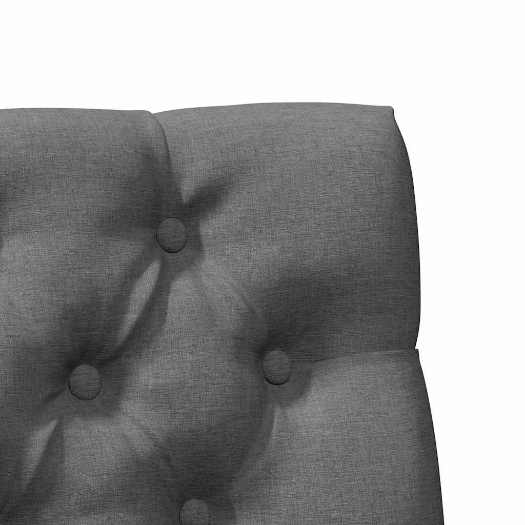 Ταπετσαρισμένο κεφαλάρι Σκούρο Γκρι 100 cm Στερεά ξυλεία πεύκου