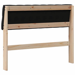 Ταπετσαρισμένο κεφαλάρι Μαύρο 100 cm Στερεά ξυλεία πεύκου