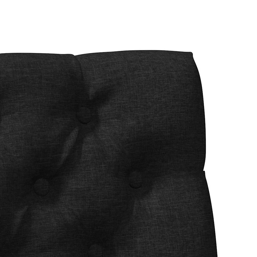 Ταπετσαρισμένο κεφαλάρι Μαύρο 90 cm Στερεά ξυλεία πεύκου