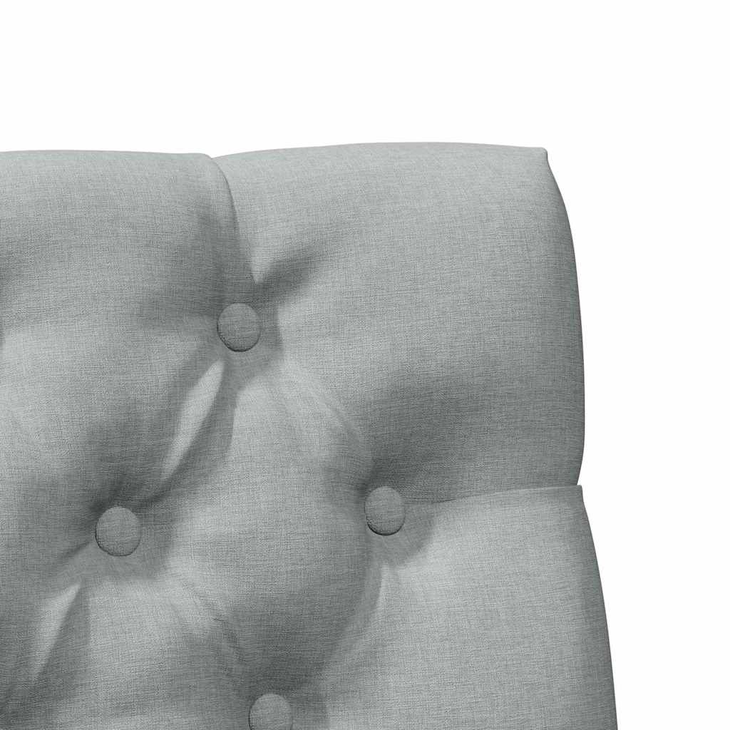 Ταπετσαρισμένο κεφαλάρι Ανοιχτό γκρι 75 cm Στερεά ξυλεία πεύκου