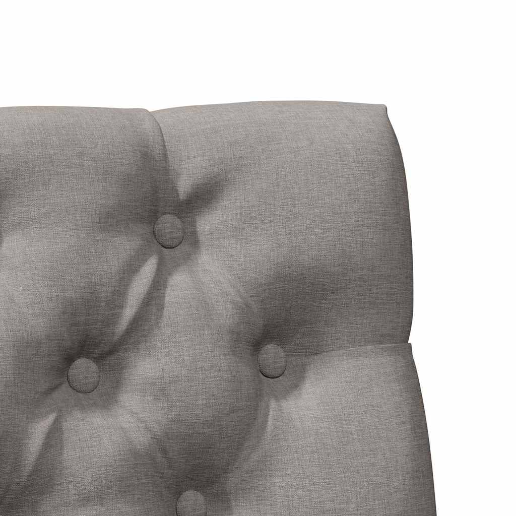 Ταπετσαρισμένο κεφαλάρι Taupe 75 cm Στερεά ξυλεία πεύκου