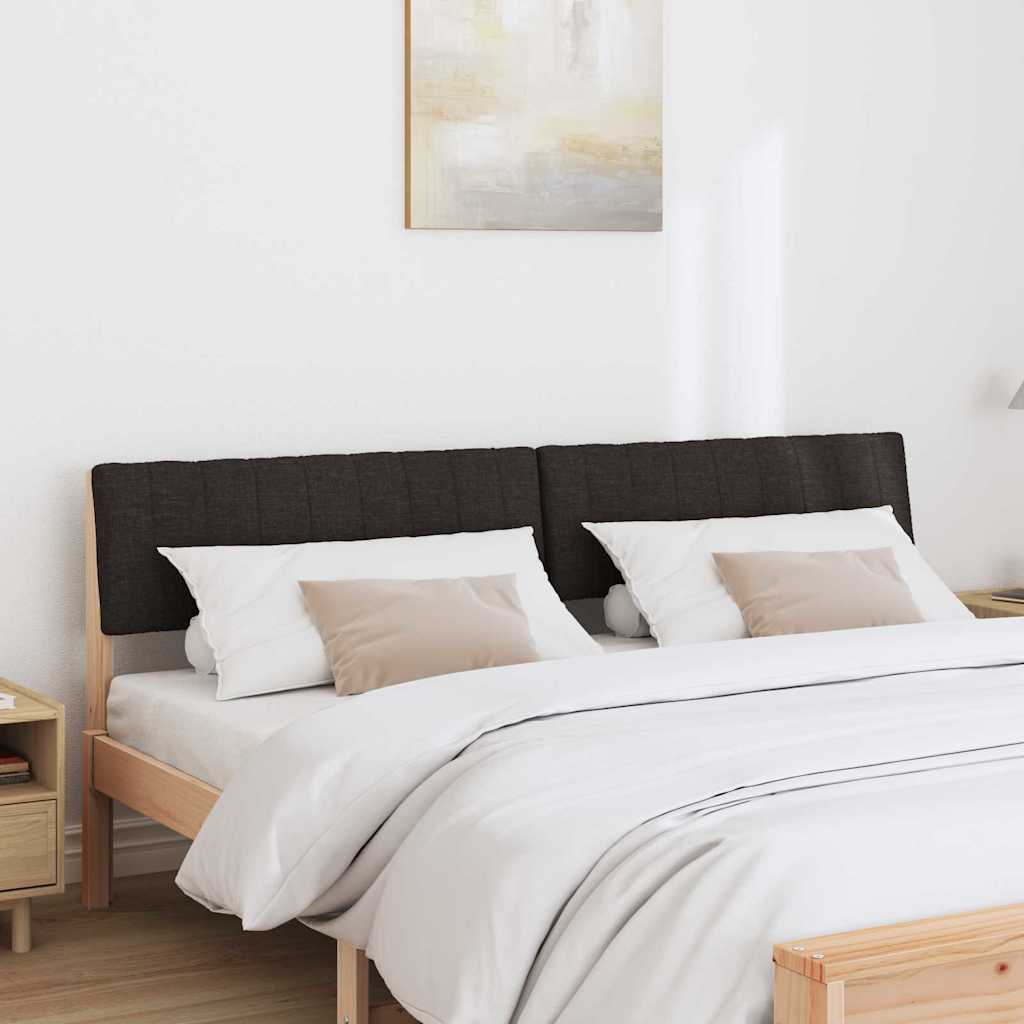 Ταπετσαρισμένο κεφαλάρι Μαύρο 180 cm Στερεά ξυλεία πεύκου