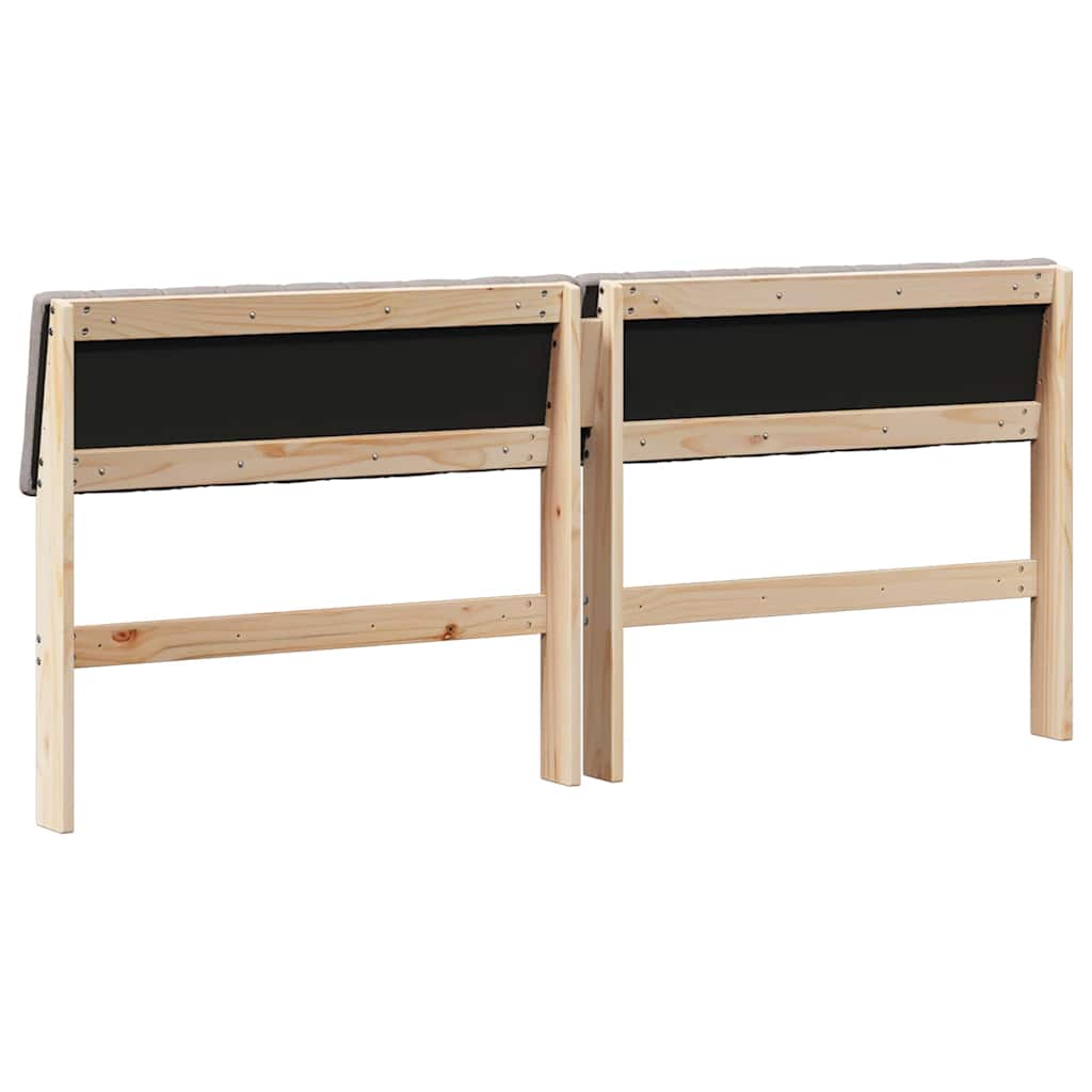 Ταπετσαρισμένο κεφαλάρι Taupe 180 cm Στερεά ξυλεία πεύκου