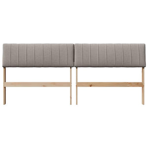 Ταπετσαρισμένο κεφαλάρι Taupe 180 cm Στερεά ξυλεία πεύκου
