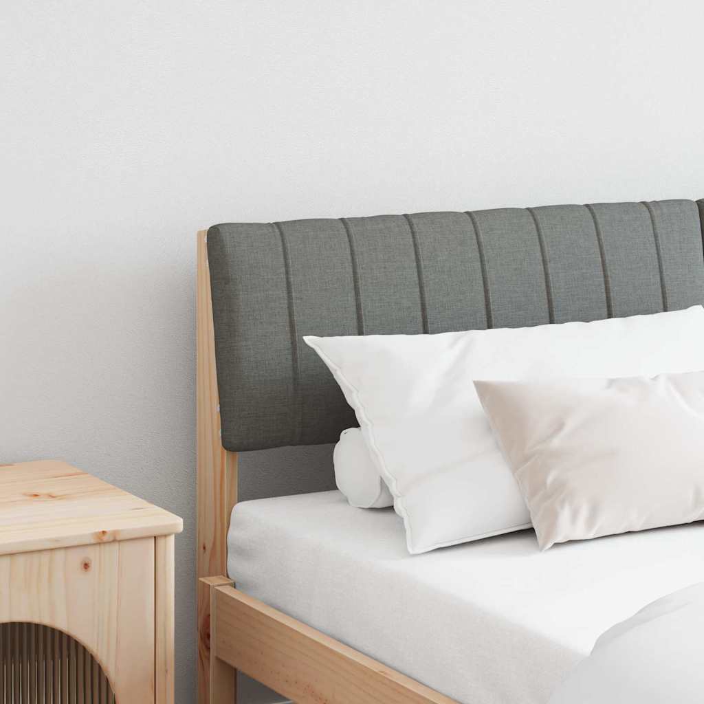 Ταπετσαρισμένο κεφαλάρι Σκούρο Γκρι 160 cm Στερεά ξυλεία πεύκου