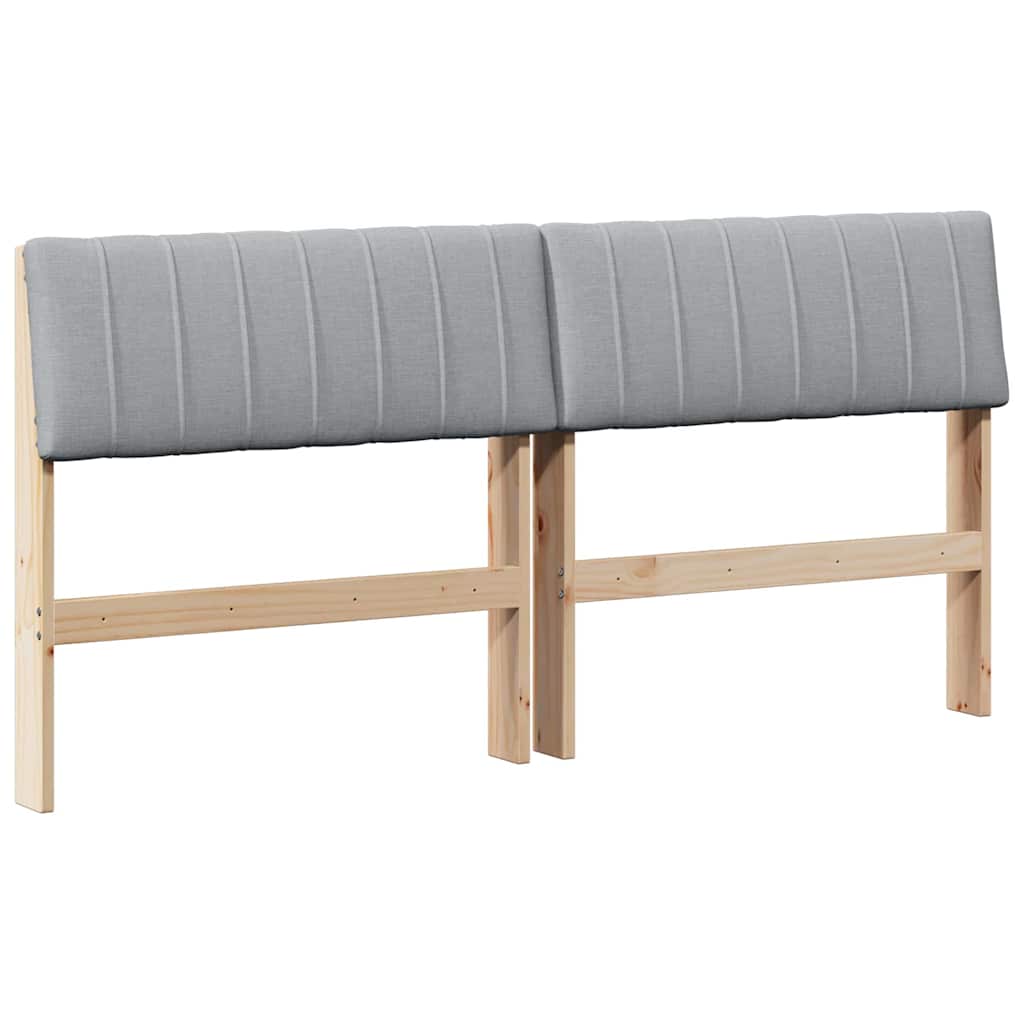 Ταπετσαρισμένο κεφαλάρι Ανοιχτό γκρι 150 cm