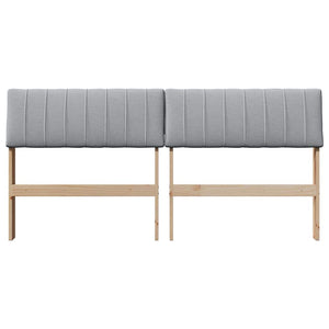 Ταπετσαρισμένο κεφαλάρι Ανοιχτό γκρι 150 cm