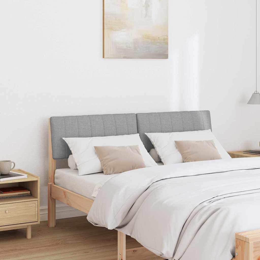 Ταπετσαρισμένο κεφαλάρι Ανοιχτό γκρι 140 cm