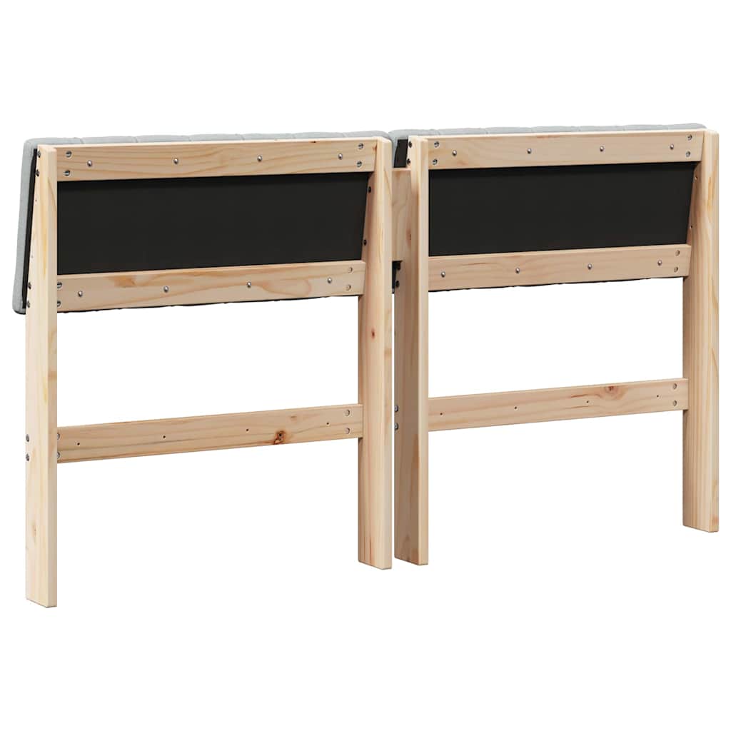 Ταπετσαρισμένο κεφαλάρι Ανοιχτό γκρι 140 cm