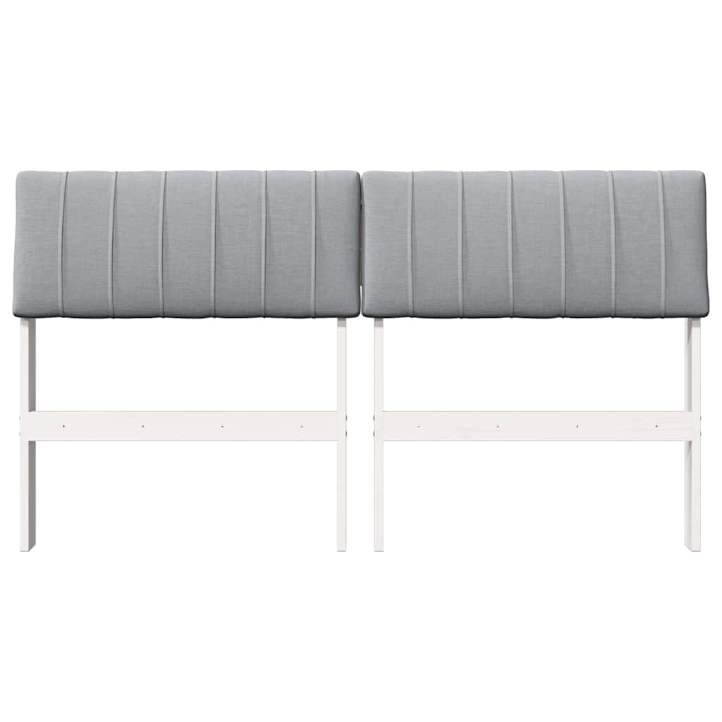 Ταπετσαρισμένο κεφαλάρι Ανοιχτό γκρι 140 cm