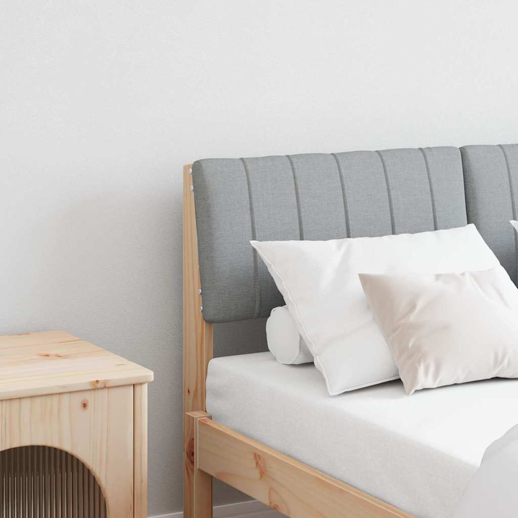 Ταπετσαρισμένο κεφαλάρι Ανοιχτό γκρι 120 cm