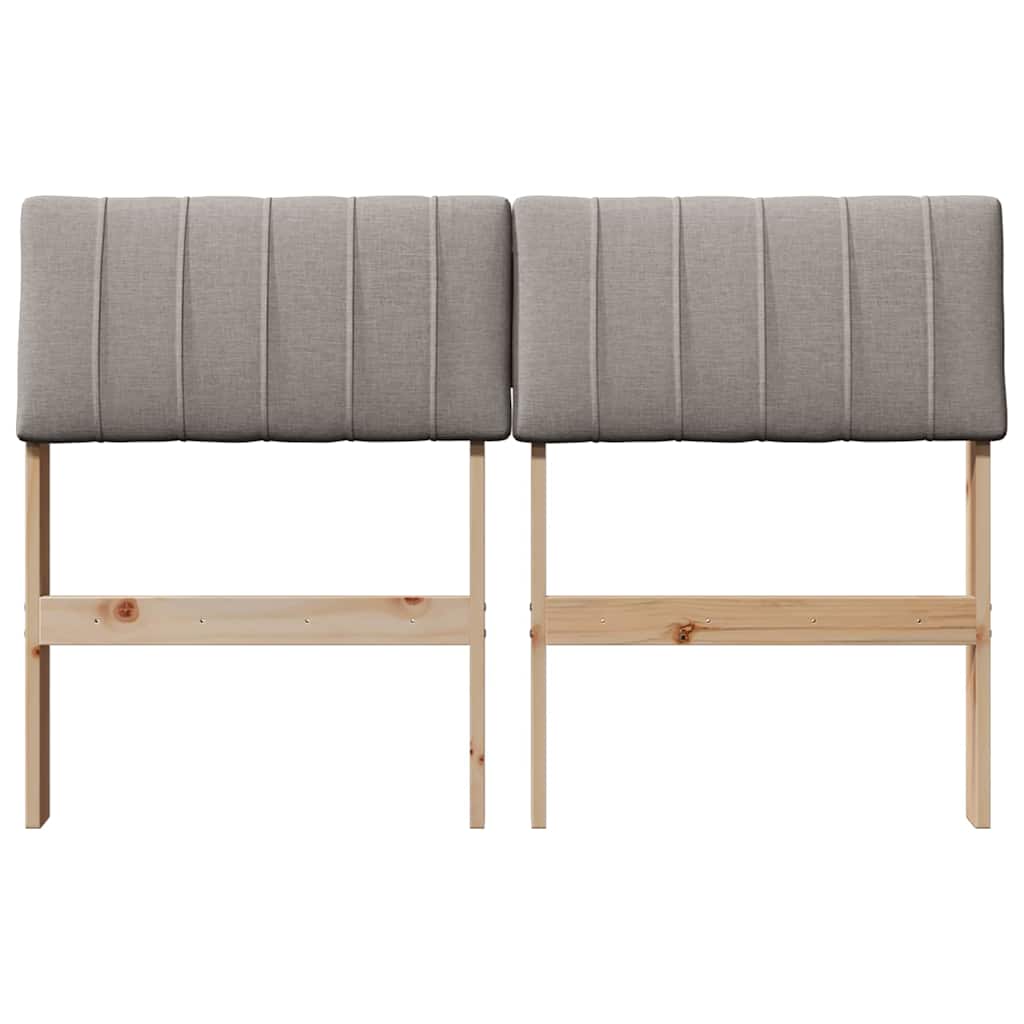 Ταπετσαρισμένο κεφαλάρι Taupe 120 cm Στερεά ξυλεία πεύκου - Pakobazaar