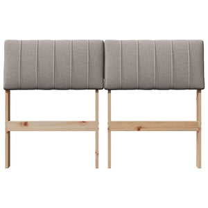 Ταπετσαρισμένο κεφαλάρι Taupe 120 cm Στερεά ξυλεία πεύκου - Pakobazaar