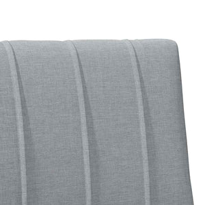 Ταπετσαρισμένο κεφαλάρι Ανοιχτό γκρι 75 cm Στερεά ξυλεία πεύκου