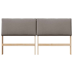 Ταπετσαρισμένο κεφαλάρι Taupe 180 cm Στερεά ξυλεία πεύκου - Pakobazaar