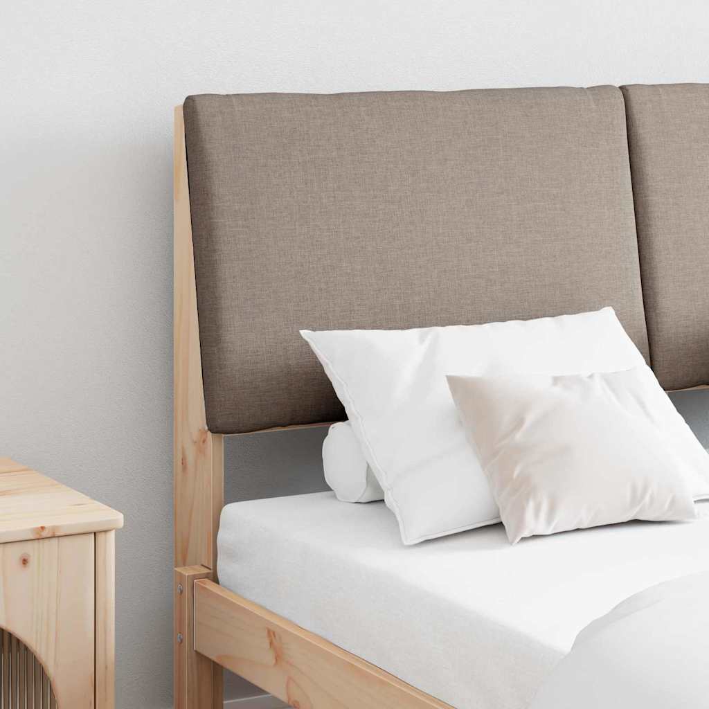 Ταπετσαρισμένο κεφαλάρι Taupe 160 cm Στερεά ξυλεία πεύκου