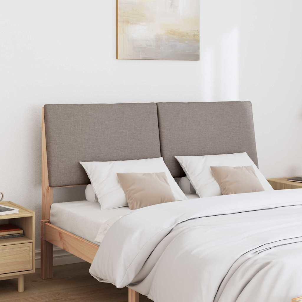 Ταπετσαρισμένο κεφαλάρι Taupe 160 cm Στερεά ξυλεία πεύκου
