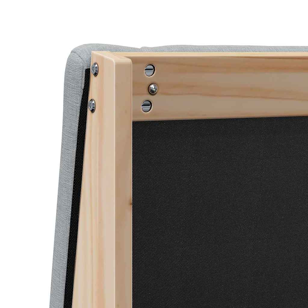 Ταπετσαρισμένο κεφαλάρι Ανοιχτό γκρι 150 cm