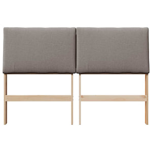 Ταπετσαρισμένο κεφαλάρι Taupe 150 cm Στερεά ξυλεία πεύκου