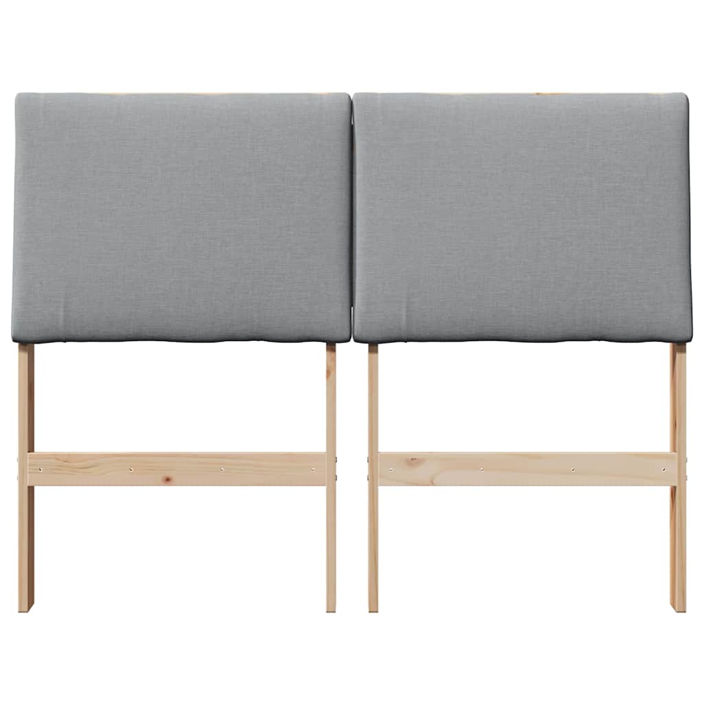 Ταπετσαρισμένο κεφαλάρι Ανοιχτό γκρι 135 cm