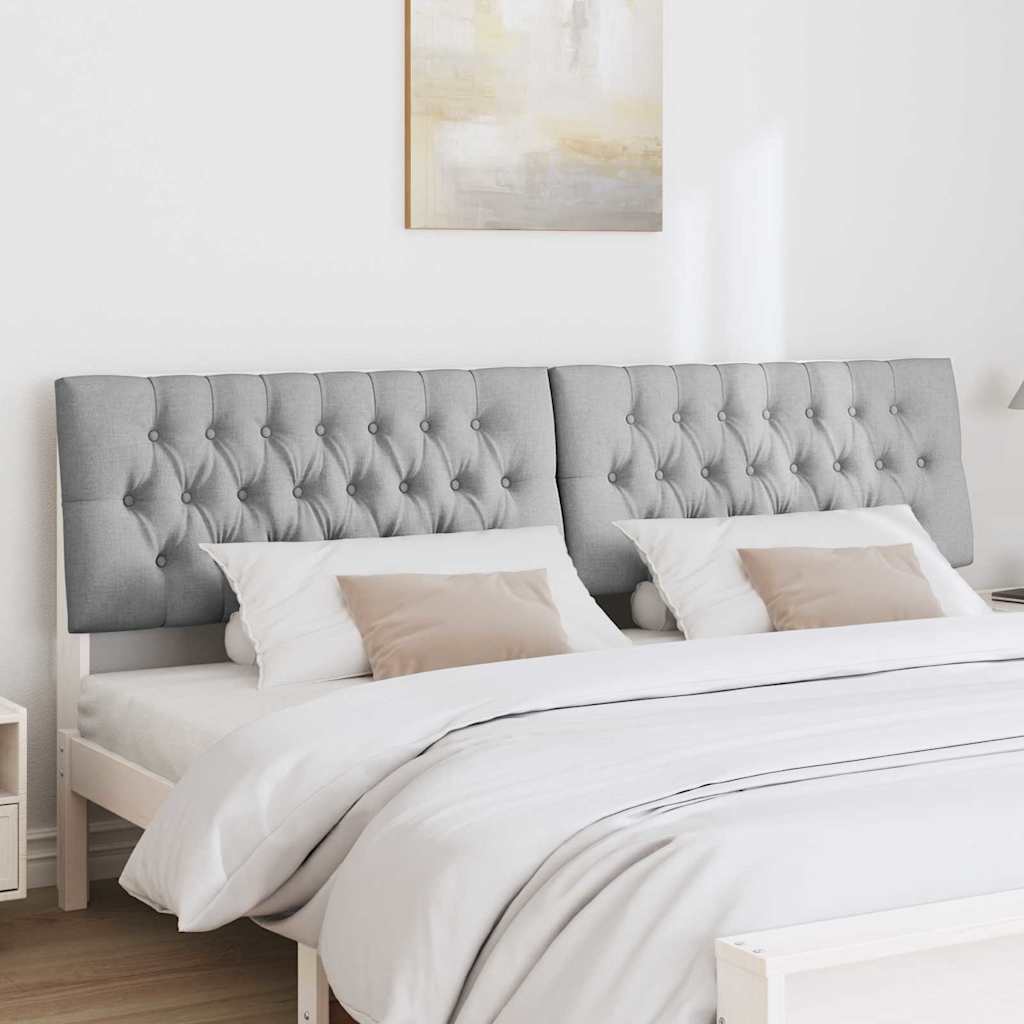 Ταπετσαρισμένο κεφαλάρι Ανοιχτό γκρι 200 cm