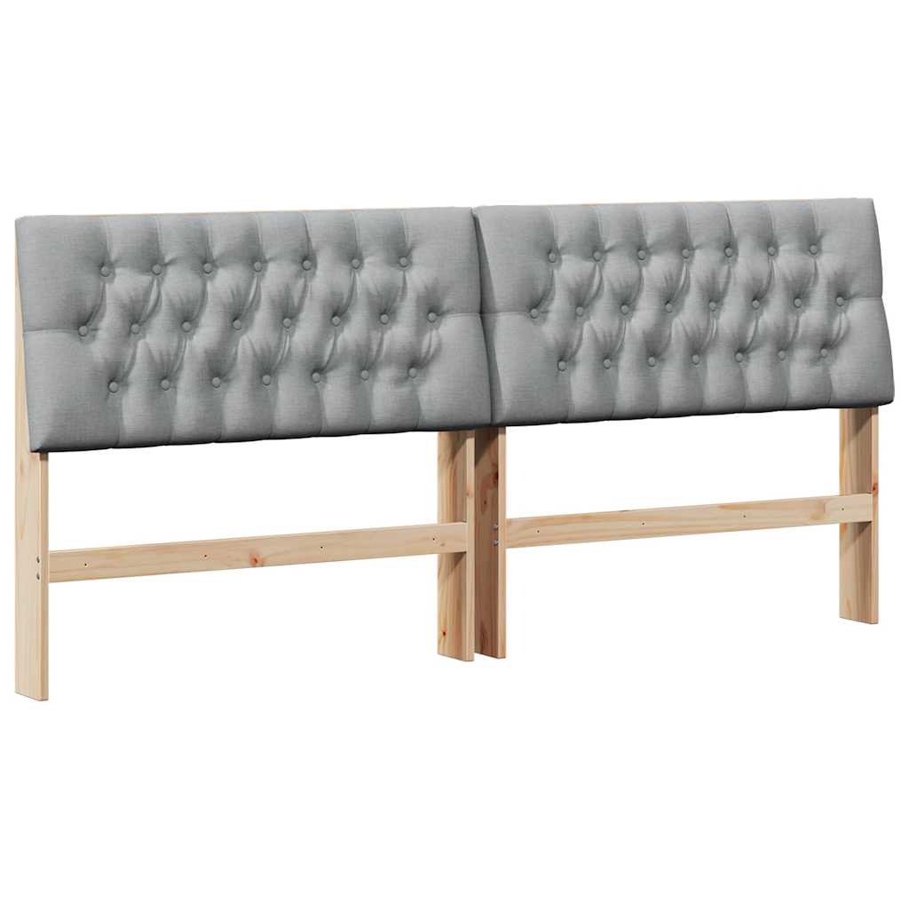 Ταπετσαρισμένο κεφαλάρι Ανοιχτό γκρι 180 cm