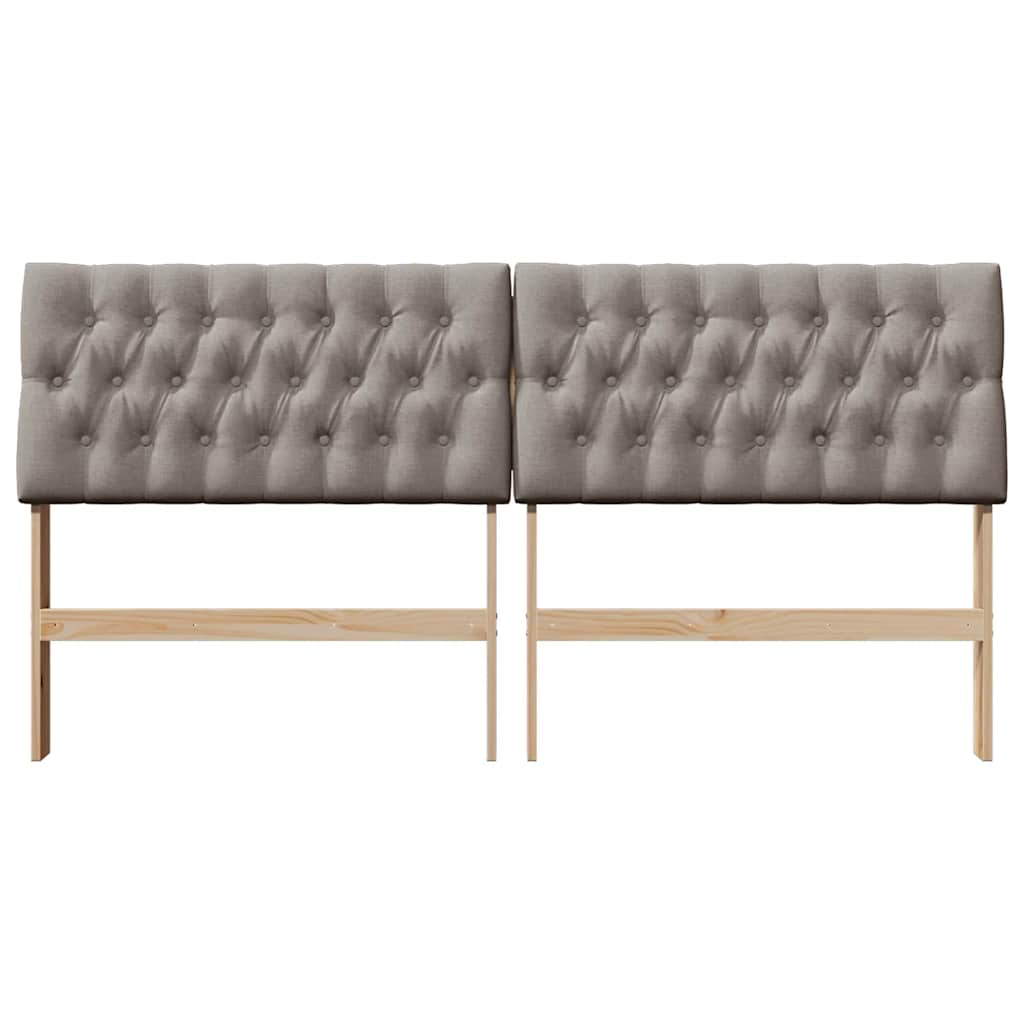 Ταπετσαρισμένο κεφαλάρι Taupe 180 cm Στερεά ξυλεία πεύκου - Pakobazaar