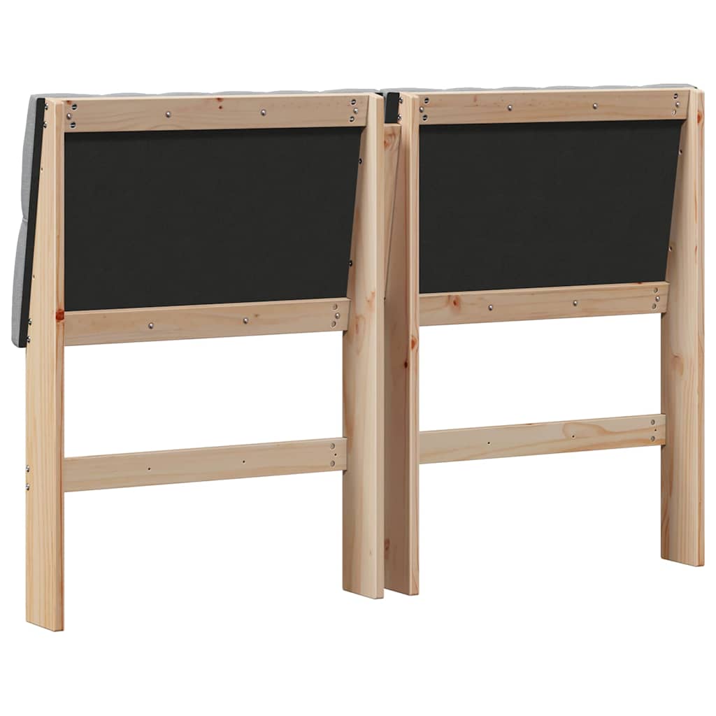 Ταπετσαρισμένο κεφαλάρι Ανοιχτό γκρι 160 cm