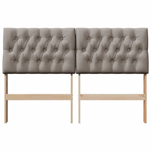 Ταπετσαρισμένο κεφαλάρι Taupe 160 cm Στερεά ξυλεία πεύκου