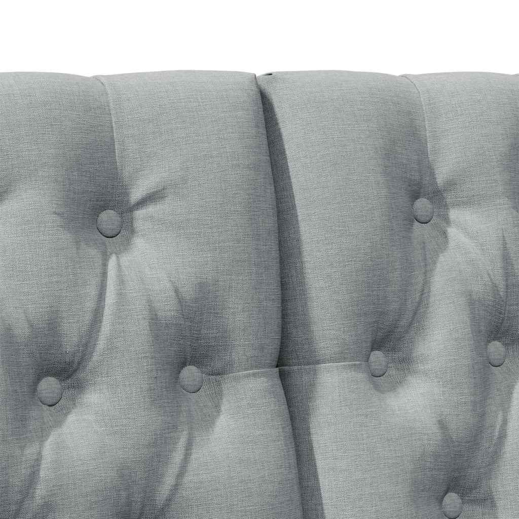 Ταπετσαρισμένο κεφαλάρι Ανοιχτό γκρι 140 cm