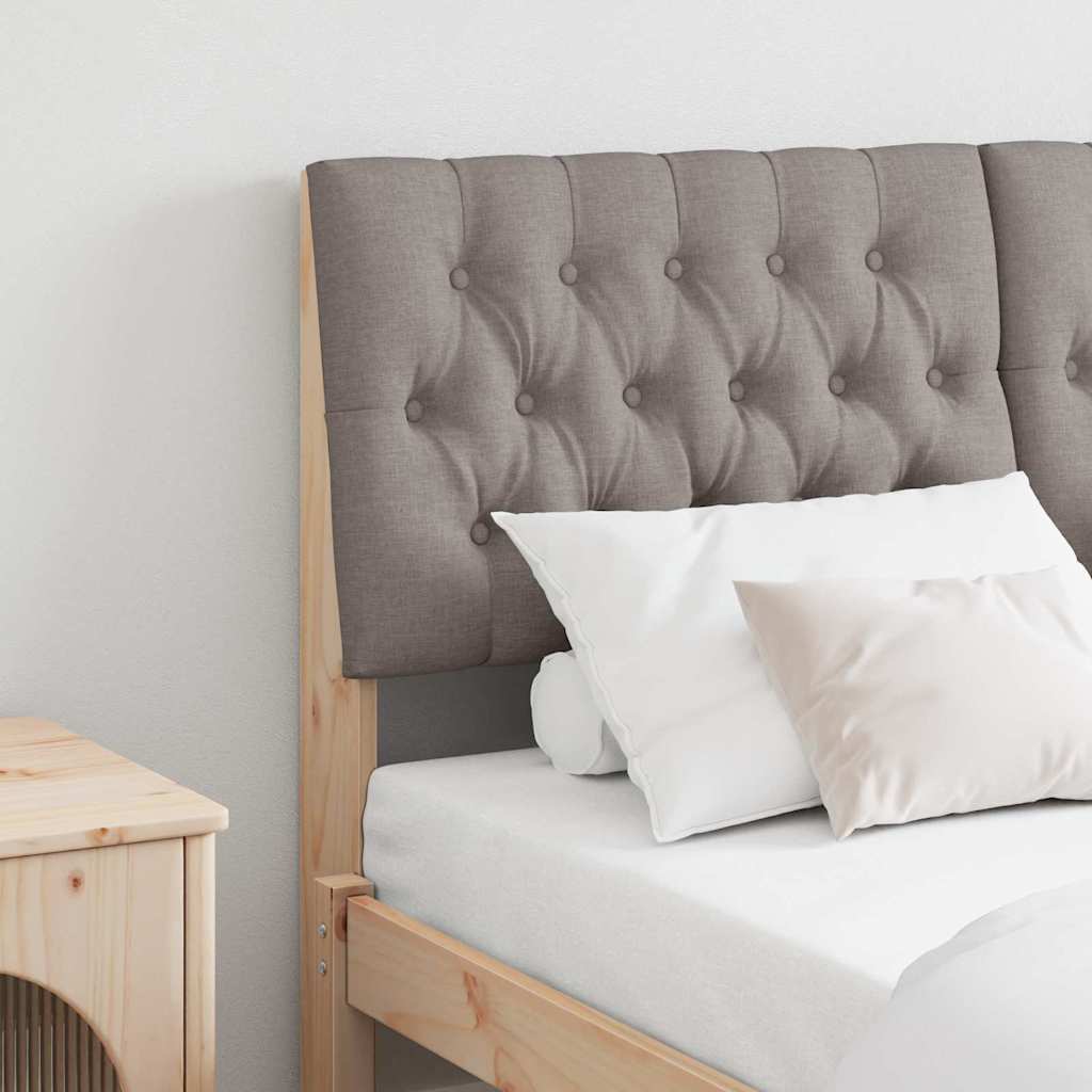 Ταπετσαρισμένο κεφαλάρι Taupe 140 cm Στερεά ξυλεία πεύκου