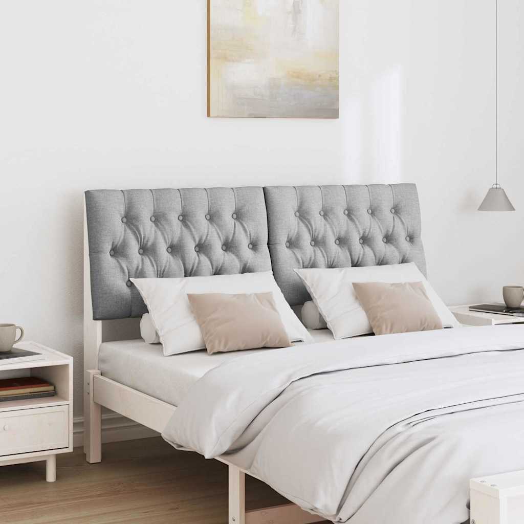 Ταπετσαρισμένο κεφαλάρι Ανοιχτό γκρι 135 cm