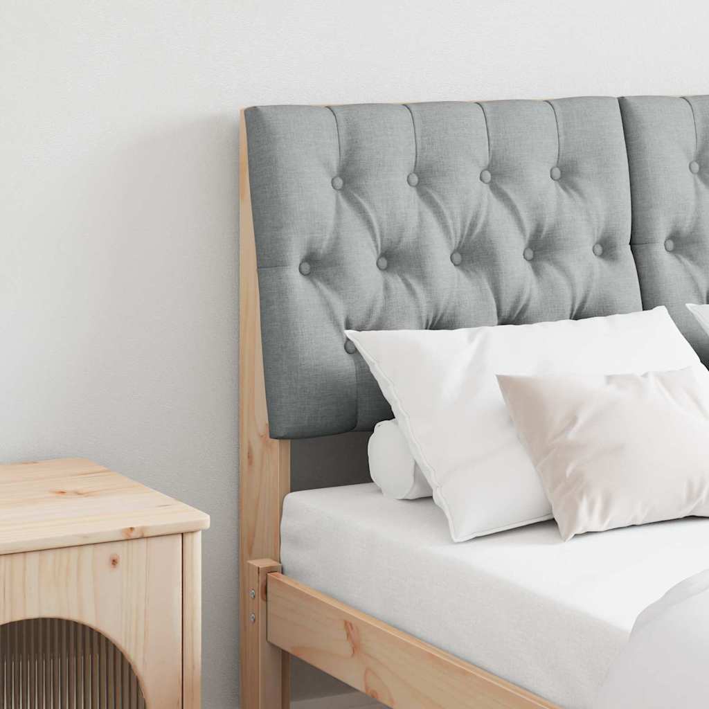 Ταπετσαρισμένο κεφαλάρι Ανοιχτό γκρι 120 cm