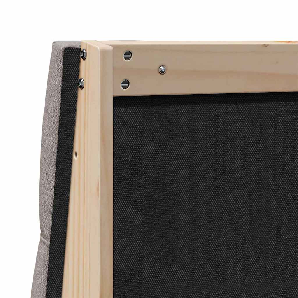 Ταπετσαρισμένο κεφαλάρι Taupe 120 cm Στερεά ξυλεία πεύκου