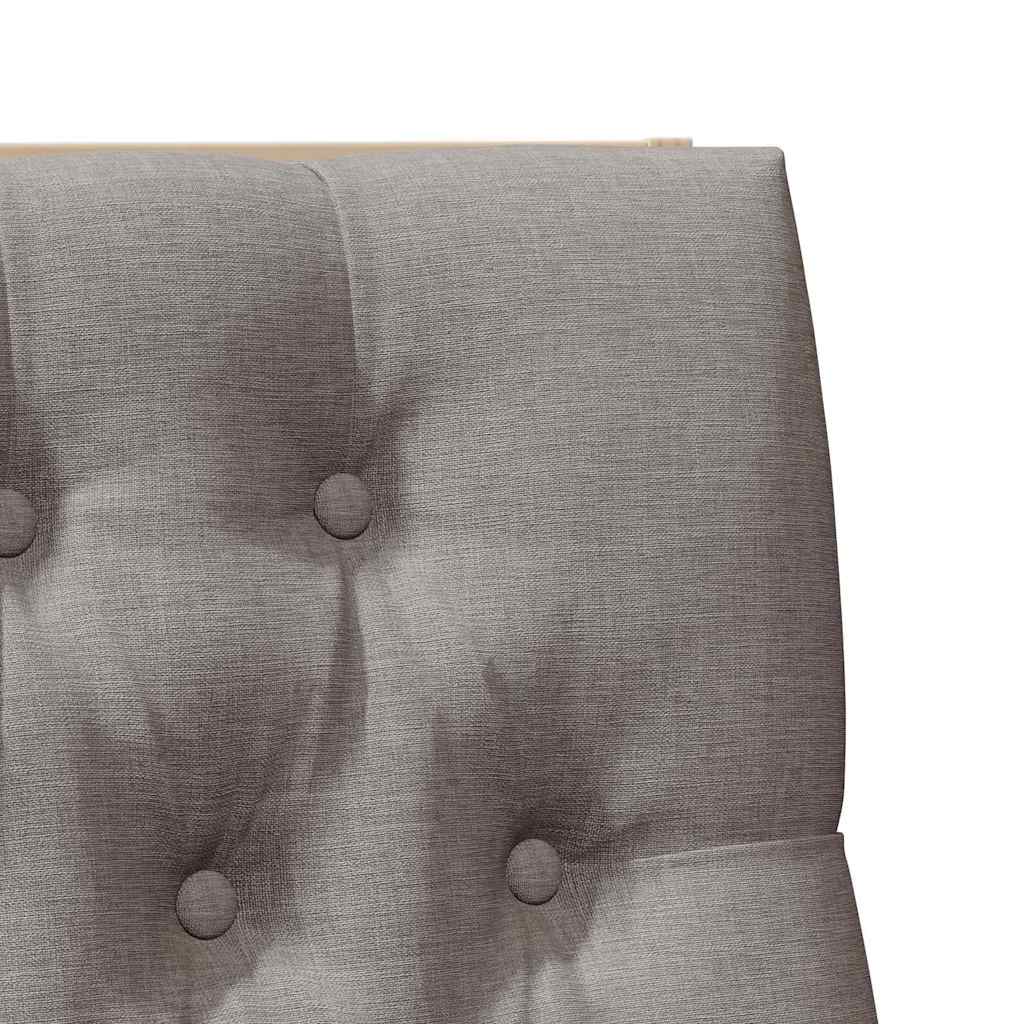 Ταπετσαρισμένο κεφαλάρι Taupe 100 cm Στερεά ξυλεία πεύκου