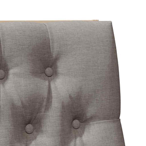 Ταπετσαρισμένο κεφαλάρι Taupe 100 cm Στερεά ξυλεία πεύκου