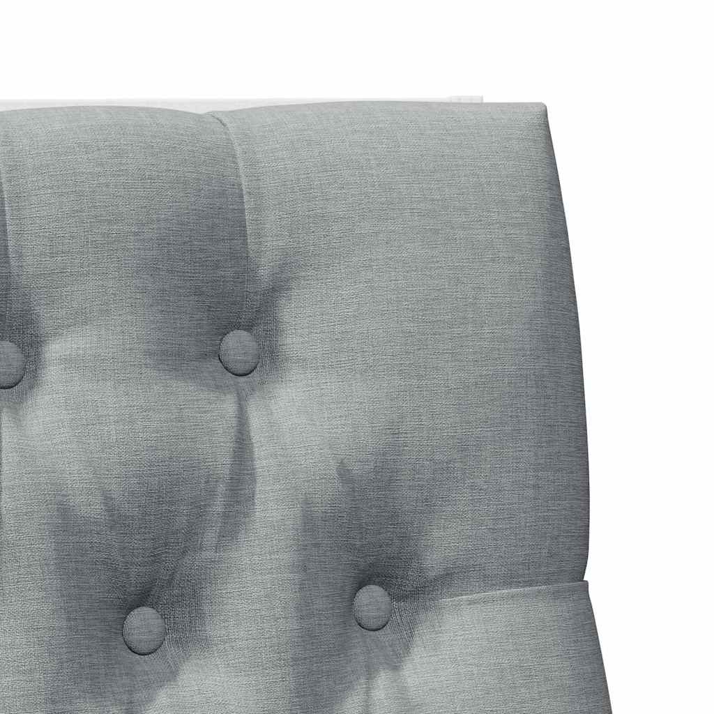 Ταπετσαρισμένο κεφαλάρι Ανοιχτό γκρι 100 cm