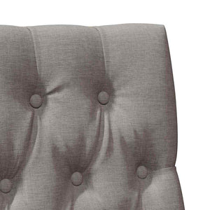 Ταπετσαρισμένο κεφαλάρι Taupe 90 cm Στερεά ξυλεία πεύκου