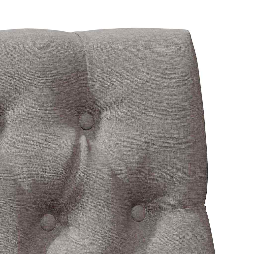 Ταπετσαρισμένο κεφαλάρι Taupe 75 cm Στερεά ξυλεία πεύκου