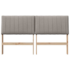 Ταπετσαρισμένο κεφαλάρι Taupe 160 cm Στερεά ξυλεία πεύκου