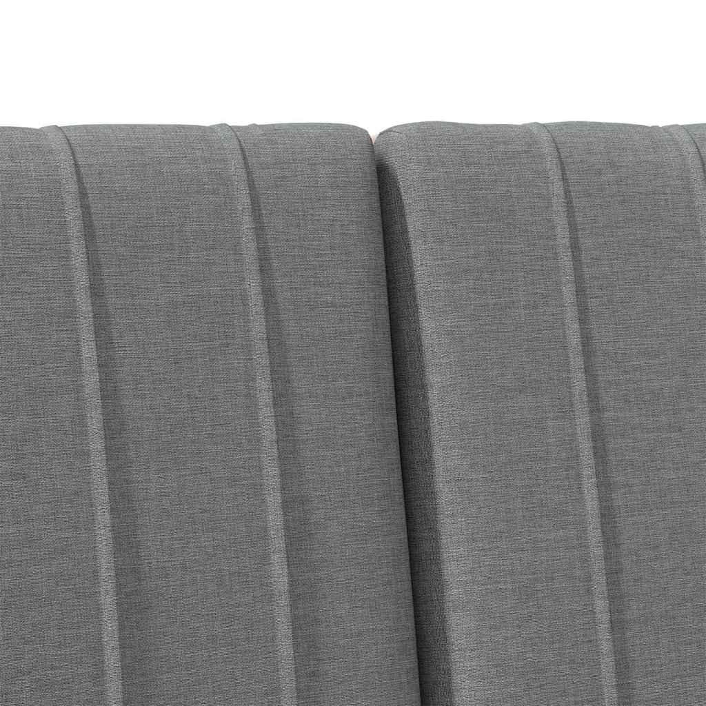 Ταπετσαρισμένο κεφαλάρι Σκούρο Γκρι 150 cm Στερεά ξυλεία πεύκου