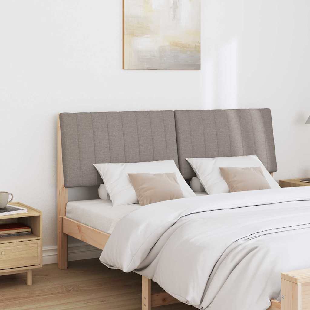 Ταπετσαρισμένο κεφαλάρι Taupe 150 cm Στερεά ξυλεία πεύκου