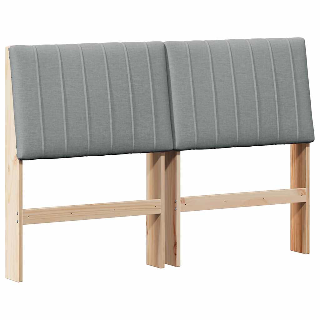 Ταπετσαρισμένο κεφαλάρι Ανοιχτό γκρι 140 cm