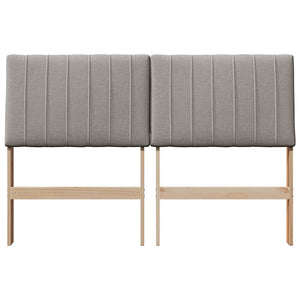 Ταπετσαρισμένο κεφαλάρι Taupe 135 cm Στερεά ξυλεία πεύκου