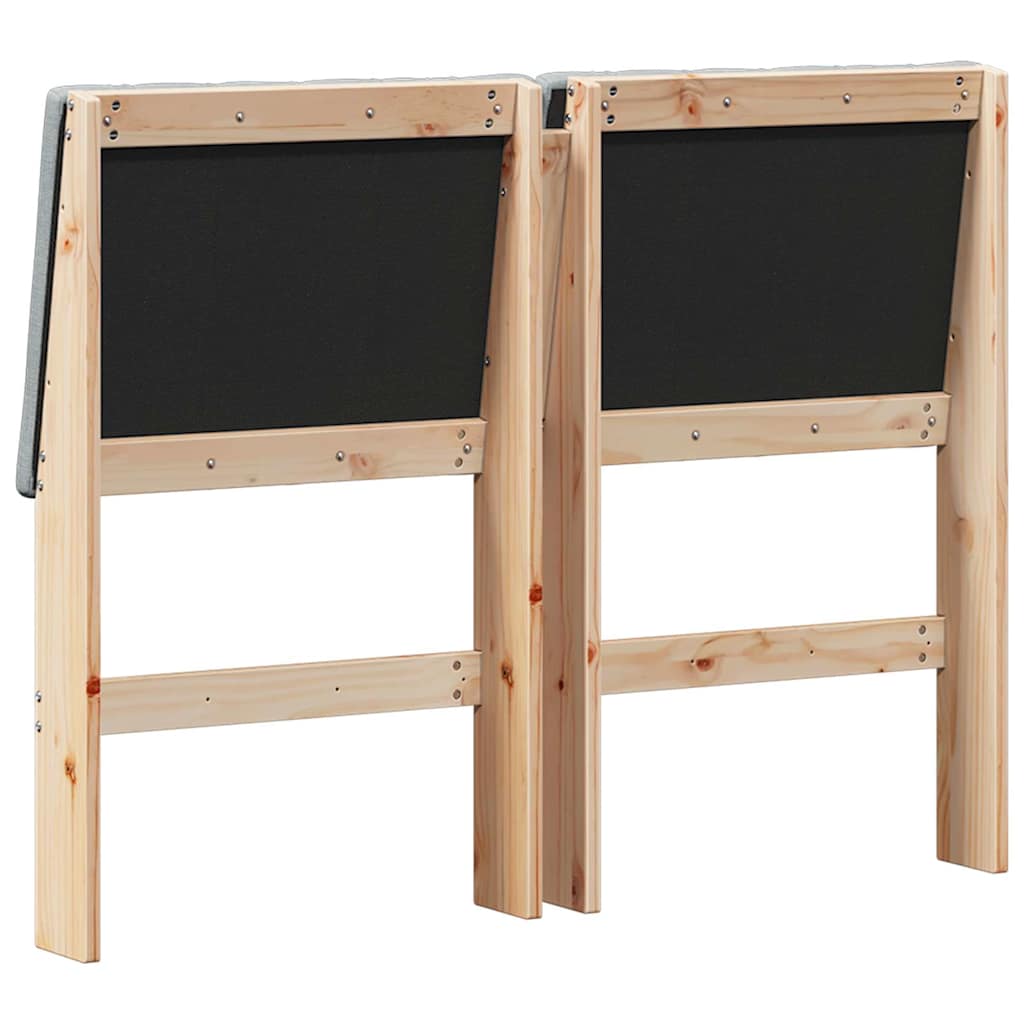 Ταπετσαρισμένο κεφαλάρι Ανοιχτό γκρι 120 cm