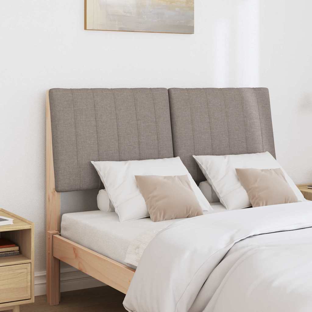 Ταπετσαρισμένο κεφαλάρι Taupe 120 cm Στερεά ξυλεία πεύκου