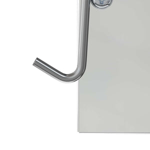 Ταΐστρα Χαμστεριών Ασημί 12,5 x 12,5 x 25 εκ. - Pakobazaar