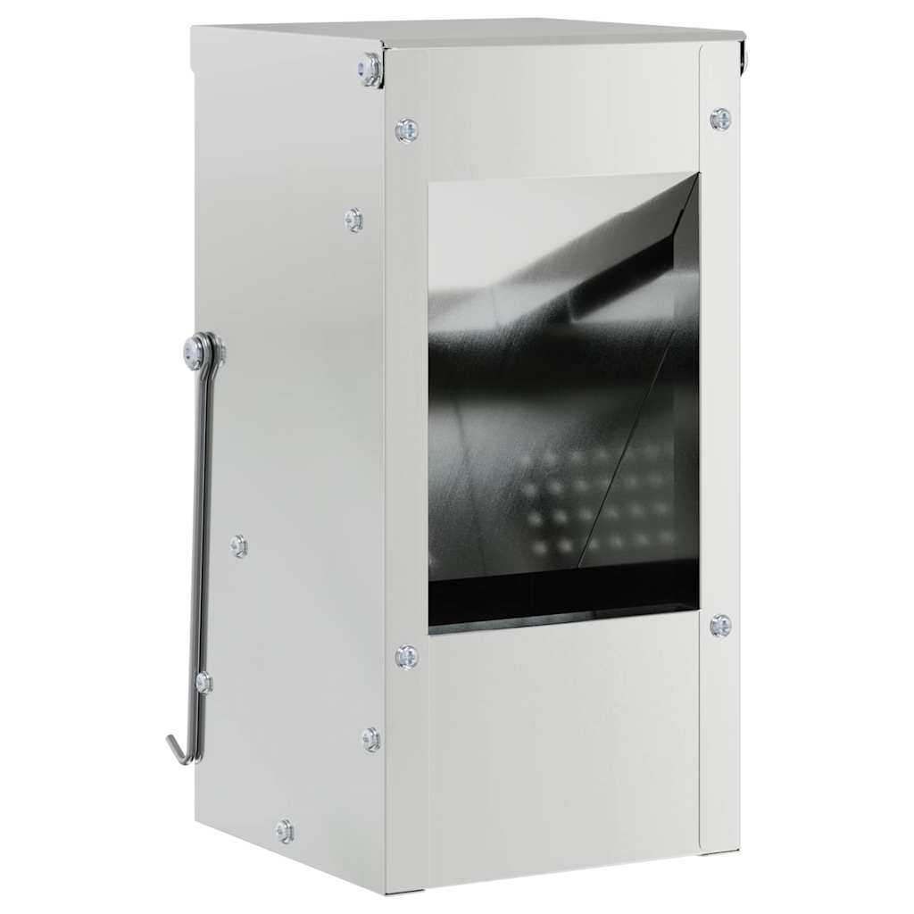 Ταΐστρα Χαμστεριών Ασημί 12,5 x 12,5 x 25 εκ. - Pakobazaar