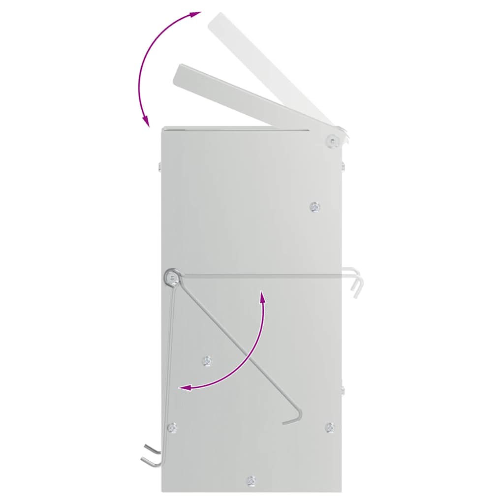 Ταΐστρα Χαμστεριών Ασημί 12,5 x 12,5 x 25 εκ. - Pakobazaar