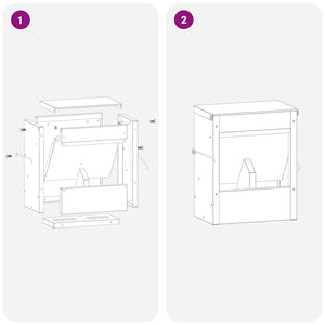 Ταΐστρα Χαμστεριών Μαύρο 20 x 12,5 x 25 εκ. 3 kg